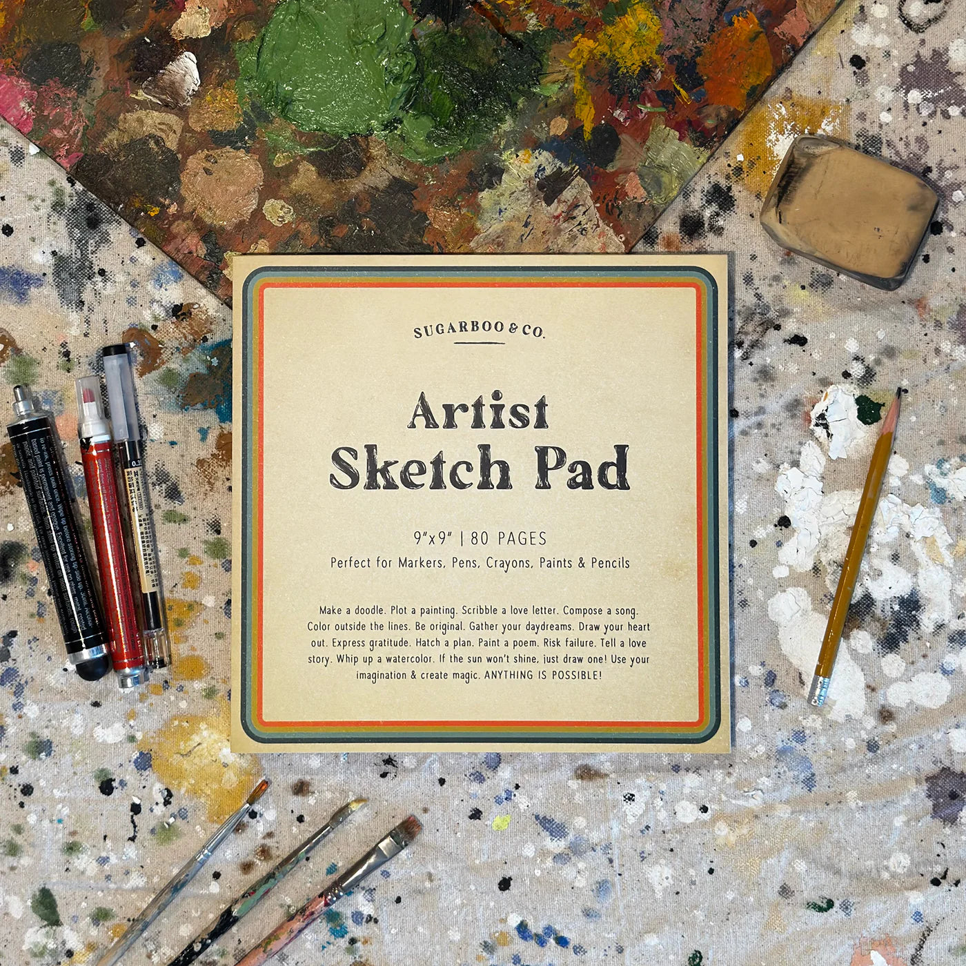 9" x 9" Artist Sketch Pad