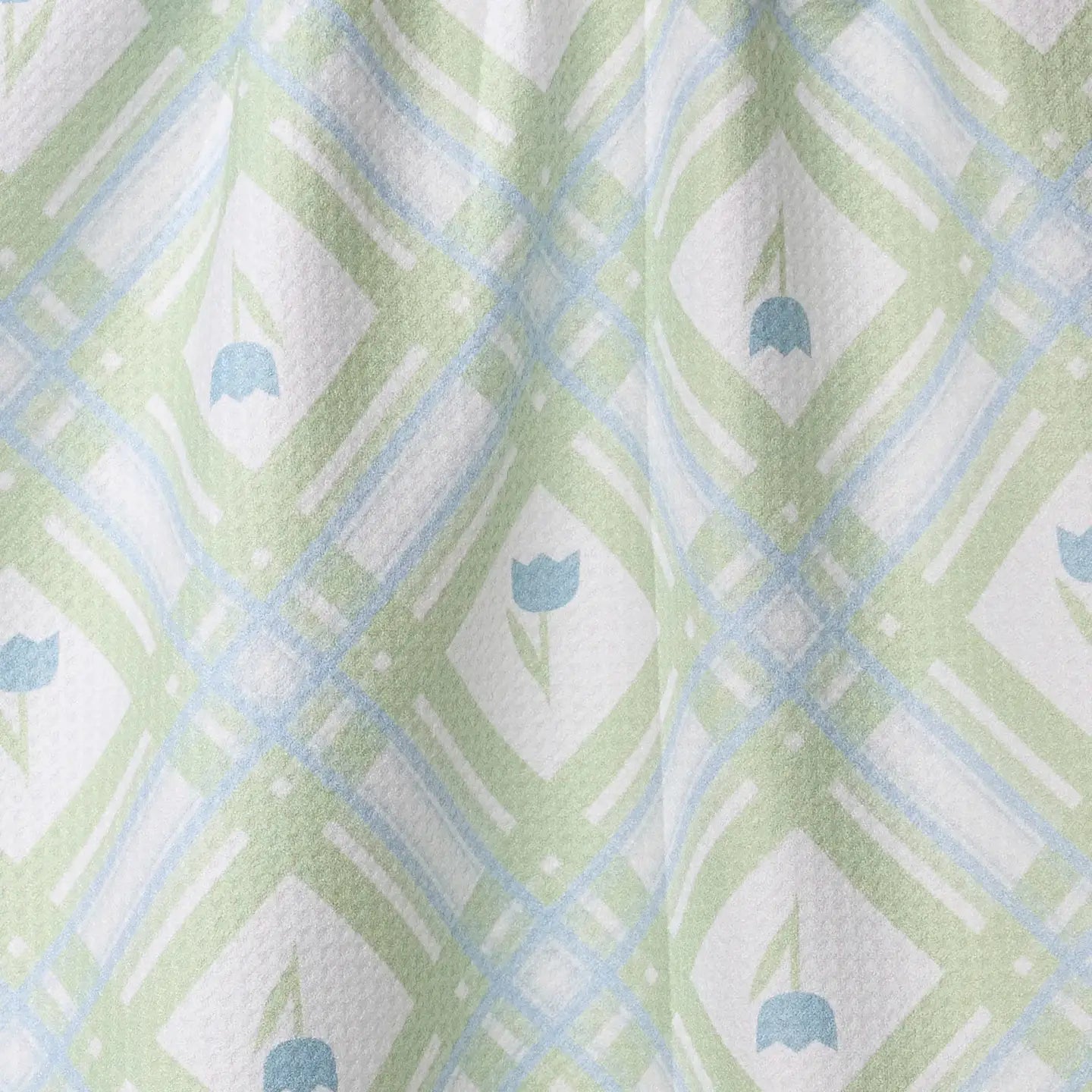 Tulip Lattice Geometry Tea Towel