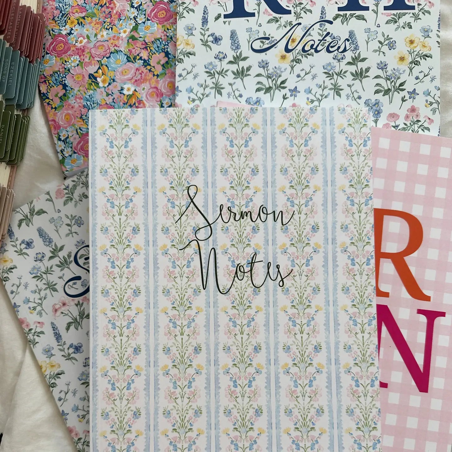 Floral Stripe Sermon Notes