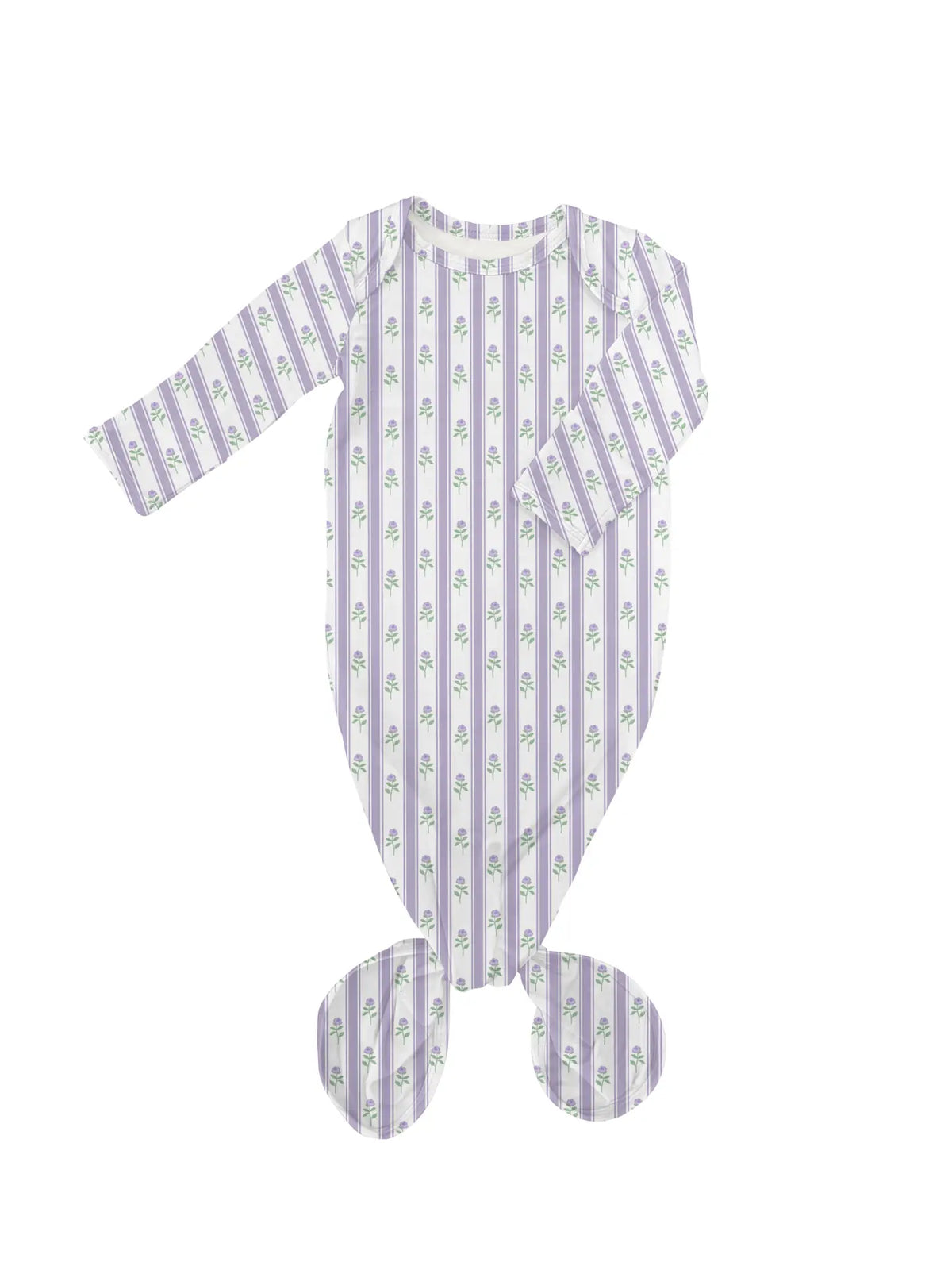 Lilac Ribbons Knotted Gown
