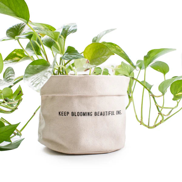 Keep Blooming Large Canvas Planter