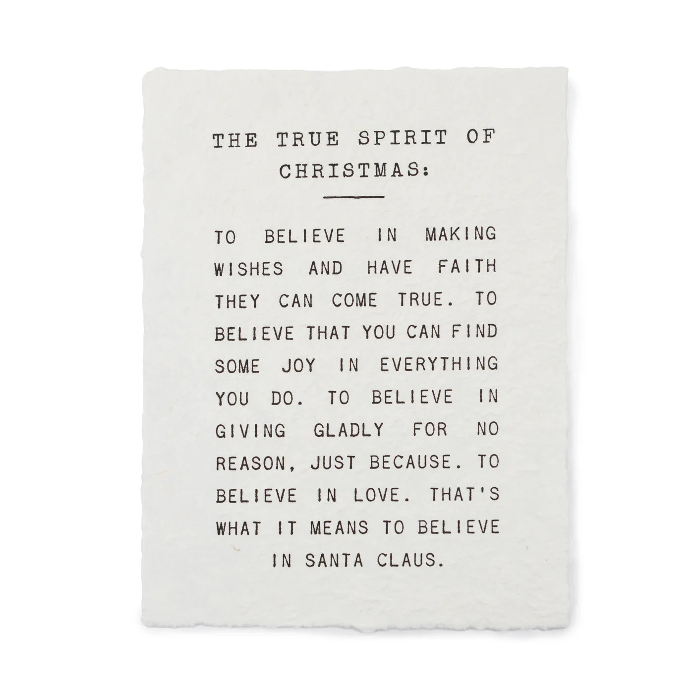 True Spirit of Christmas Paper Print