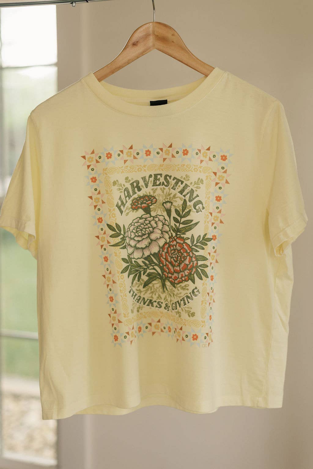 Quilt Patch Thanks + Giving Graphic Tee
