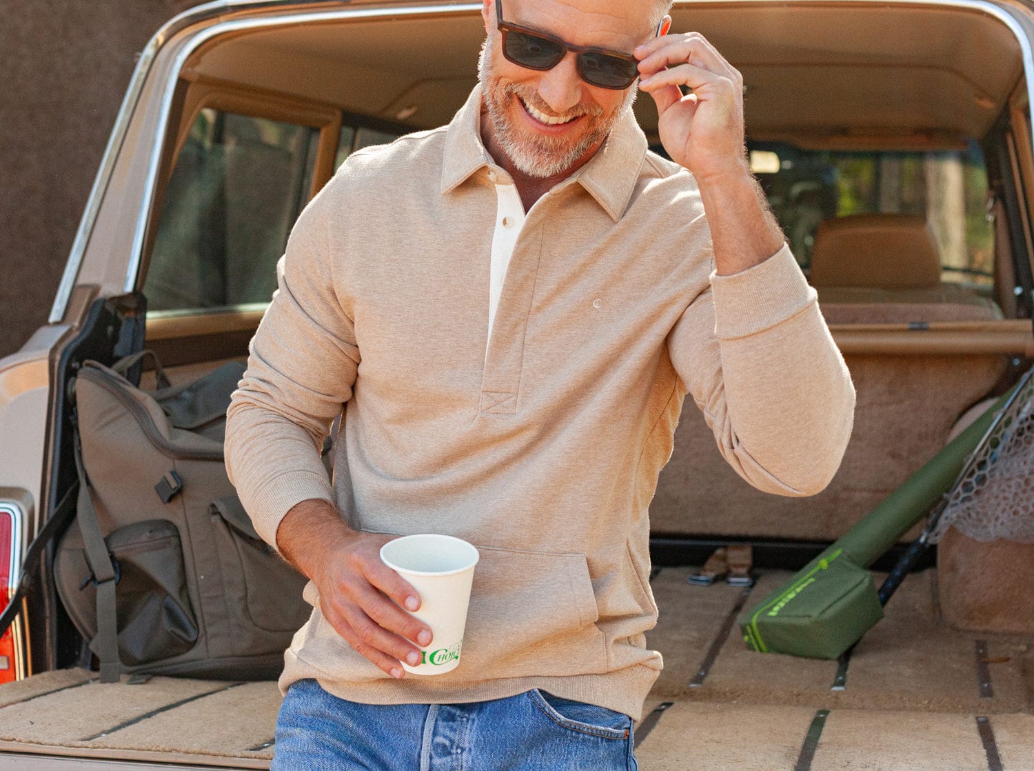 Collarded Sweatshirt