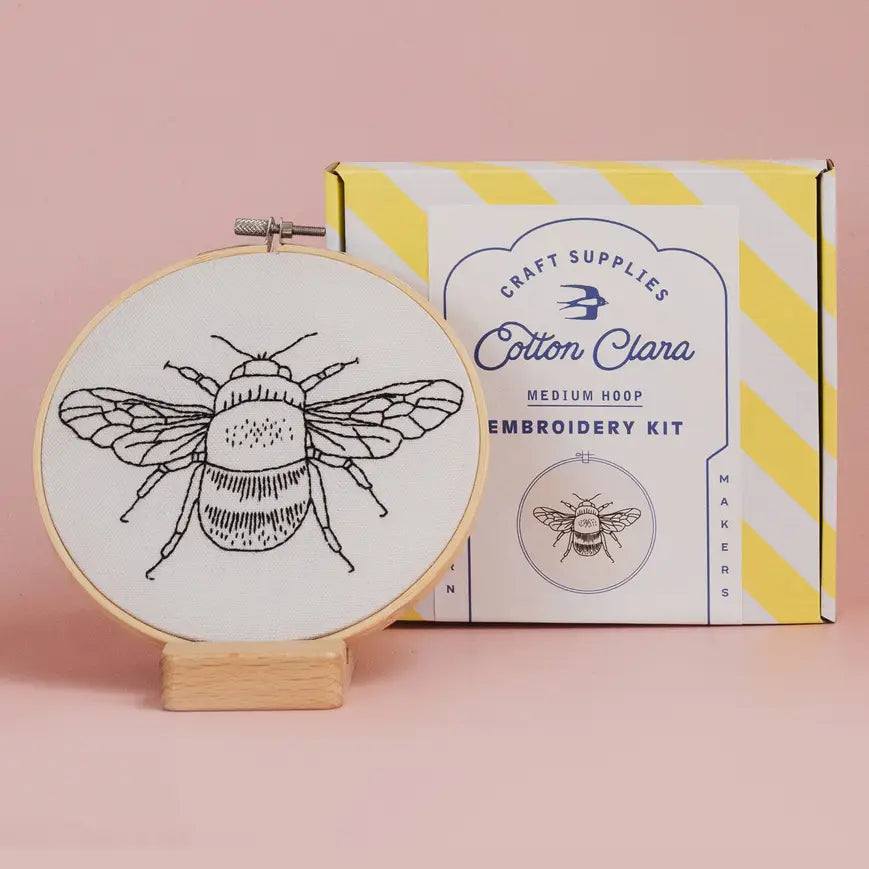 Bumble Bee Beginner Embroidery Hoop Kit
