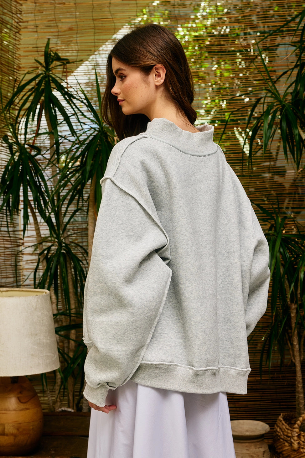 TN Embroidered Mock Neck