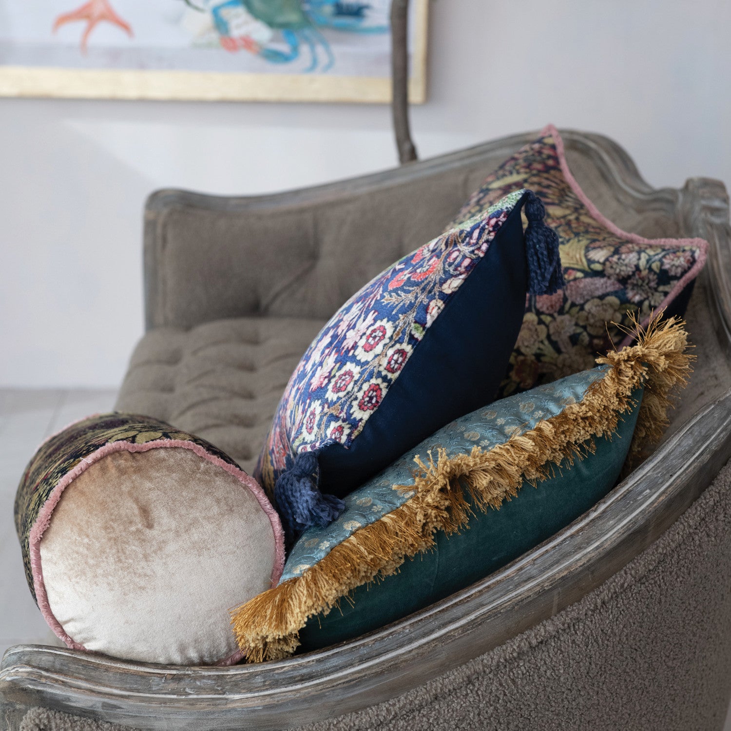 Printed Bolster Pillow