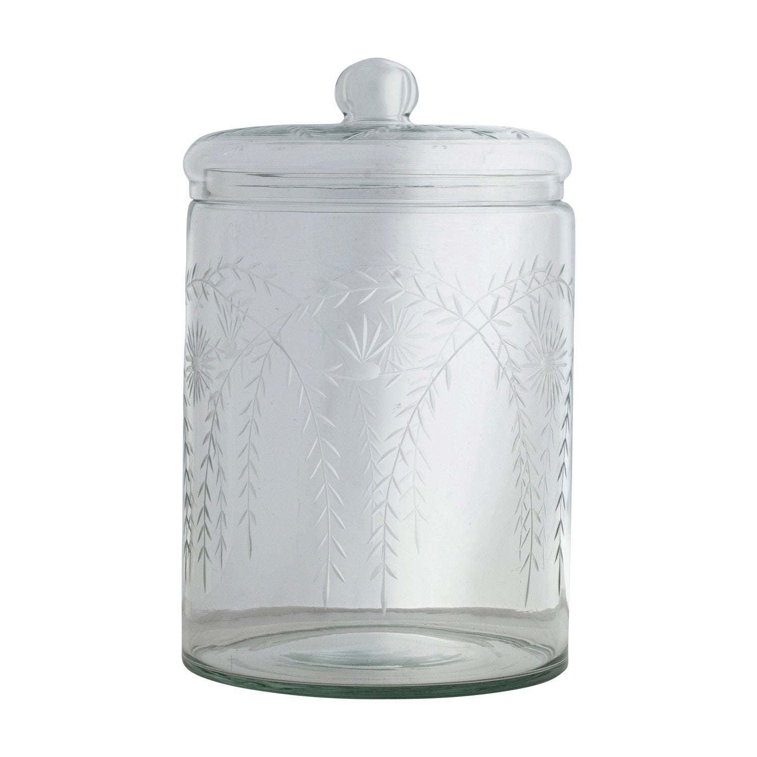 Etched Glass Bowl