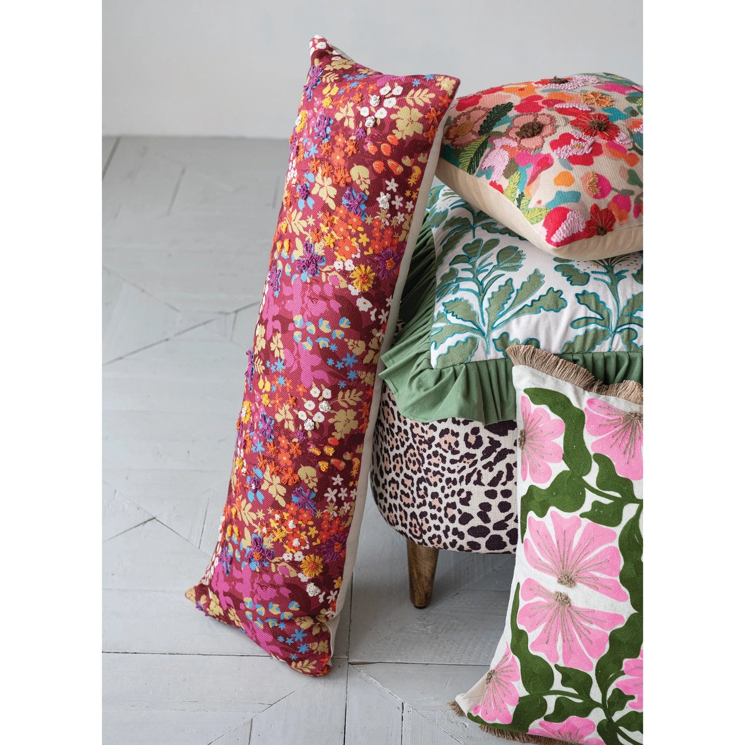Square Ruffled Pillow