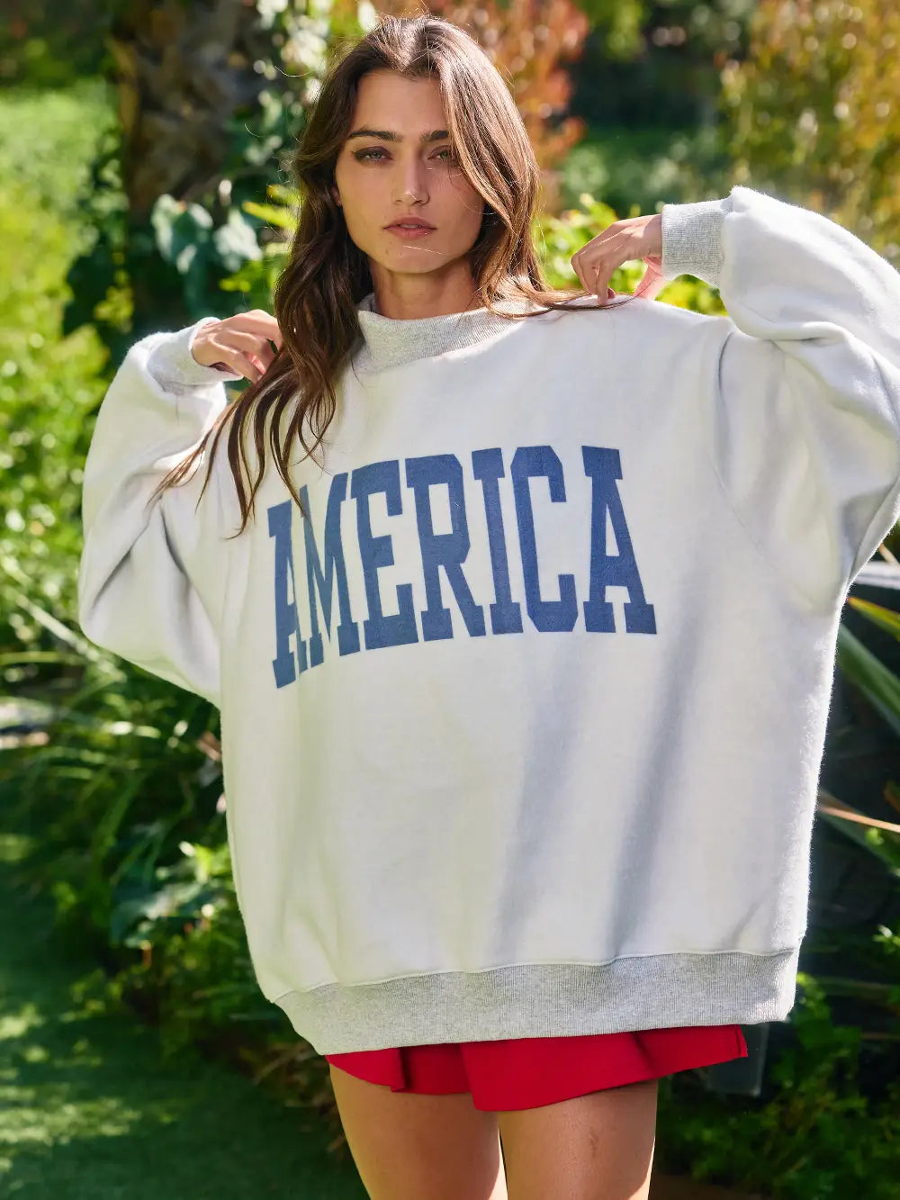 American Honey Mock Neck