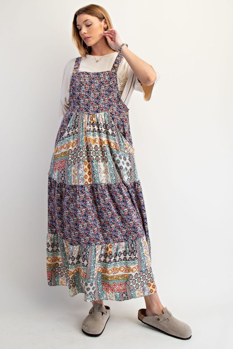 Patchwork Jumper Dress