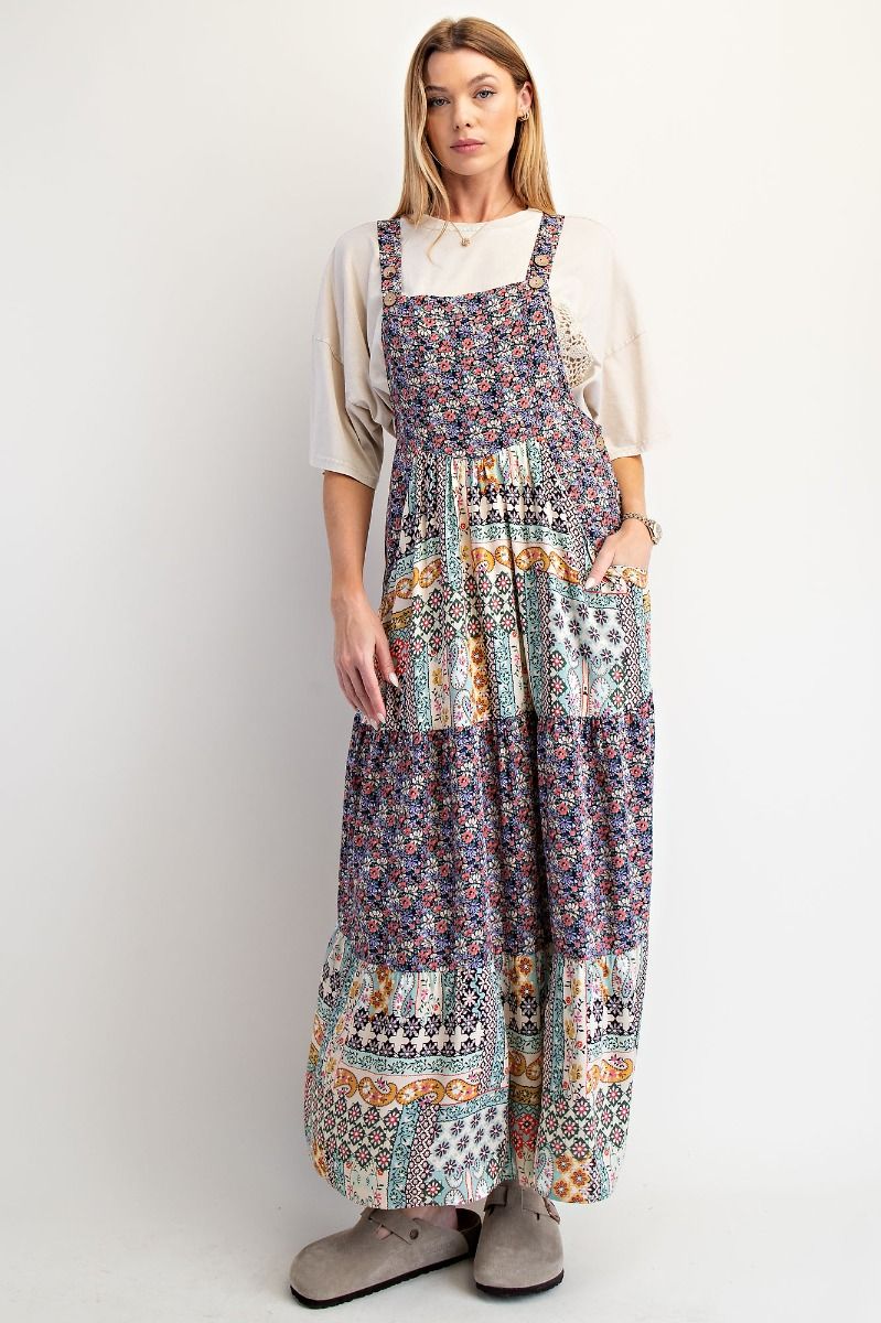 Patchwork Jumper Dress