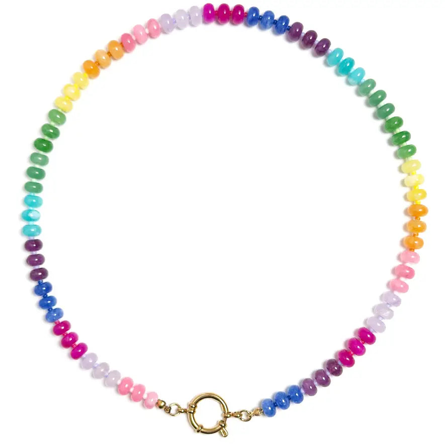 Gemstone Candy Charm Necklace