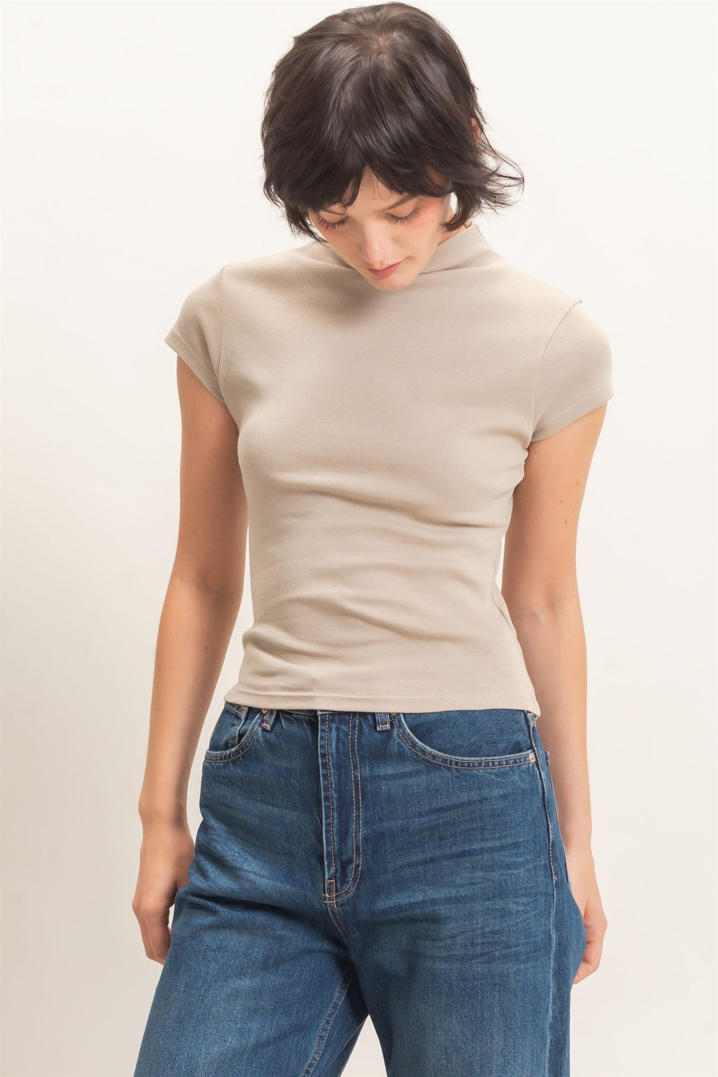 Mock Neck Top