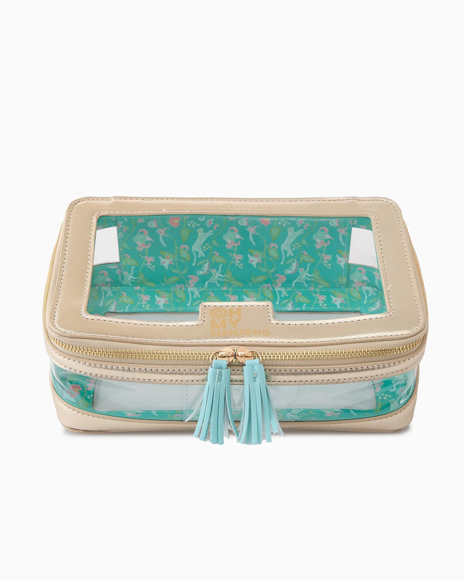 Gold Mahjong Tile Storage Bag