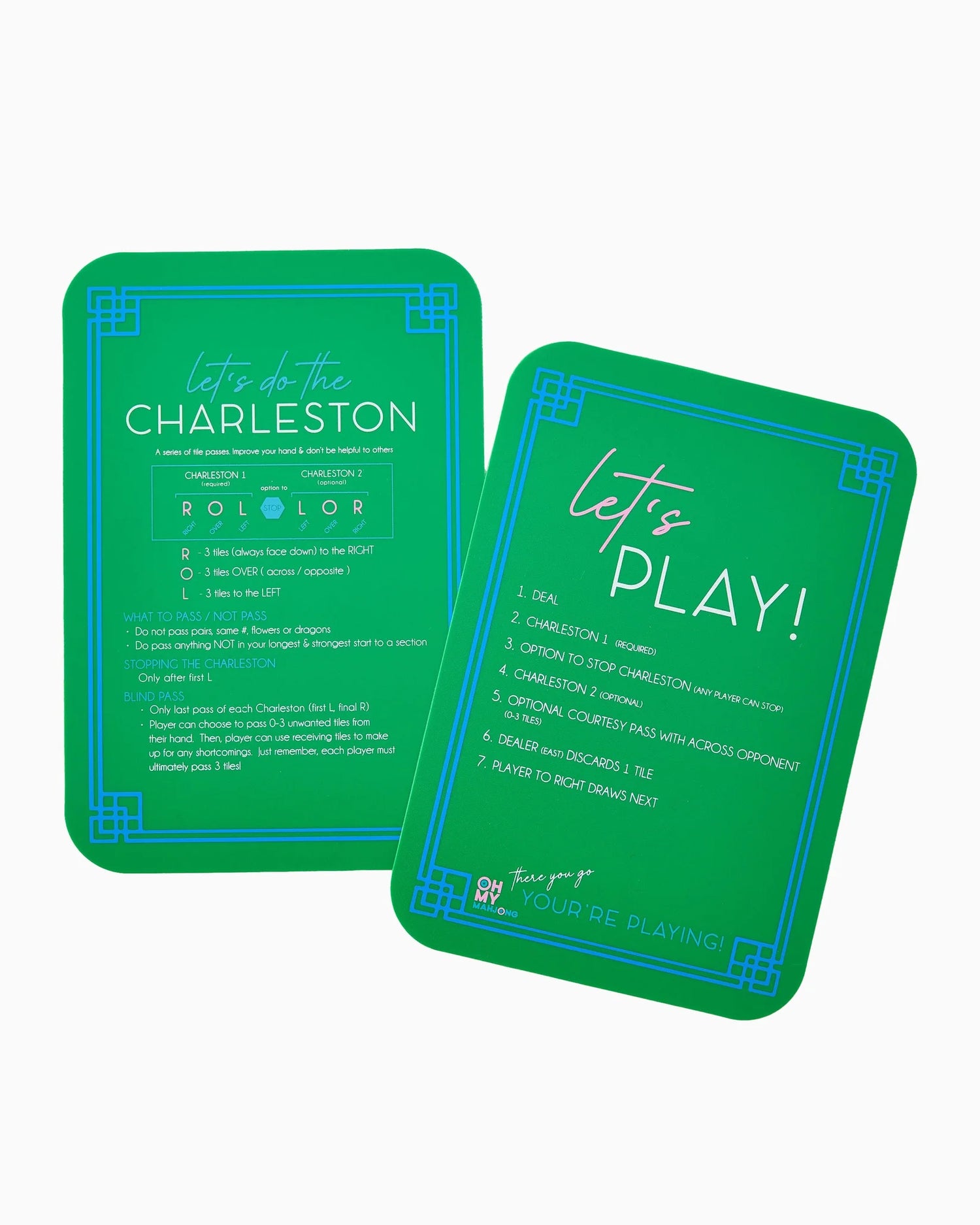Green Mahjong Tiles Shuffler