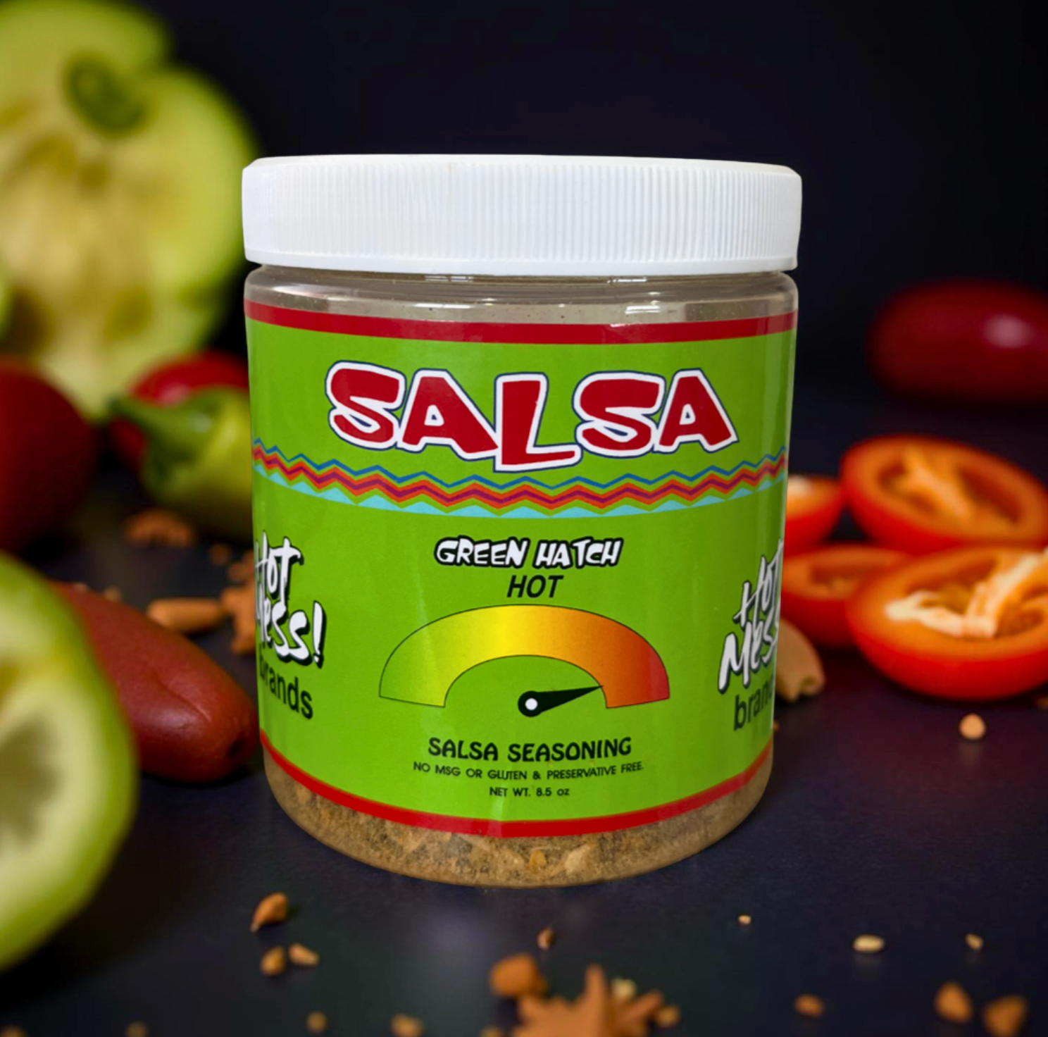 Green Hatch Salsa Seasoning - Hot Heat