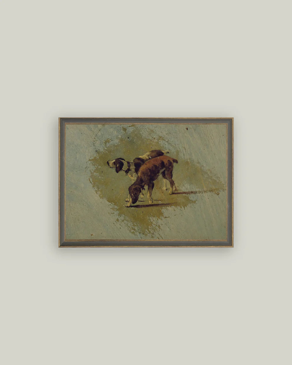 Two Dogs Framed Artwork