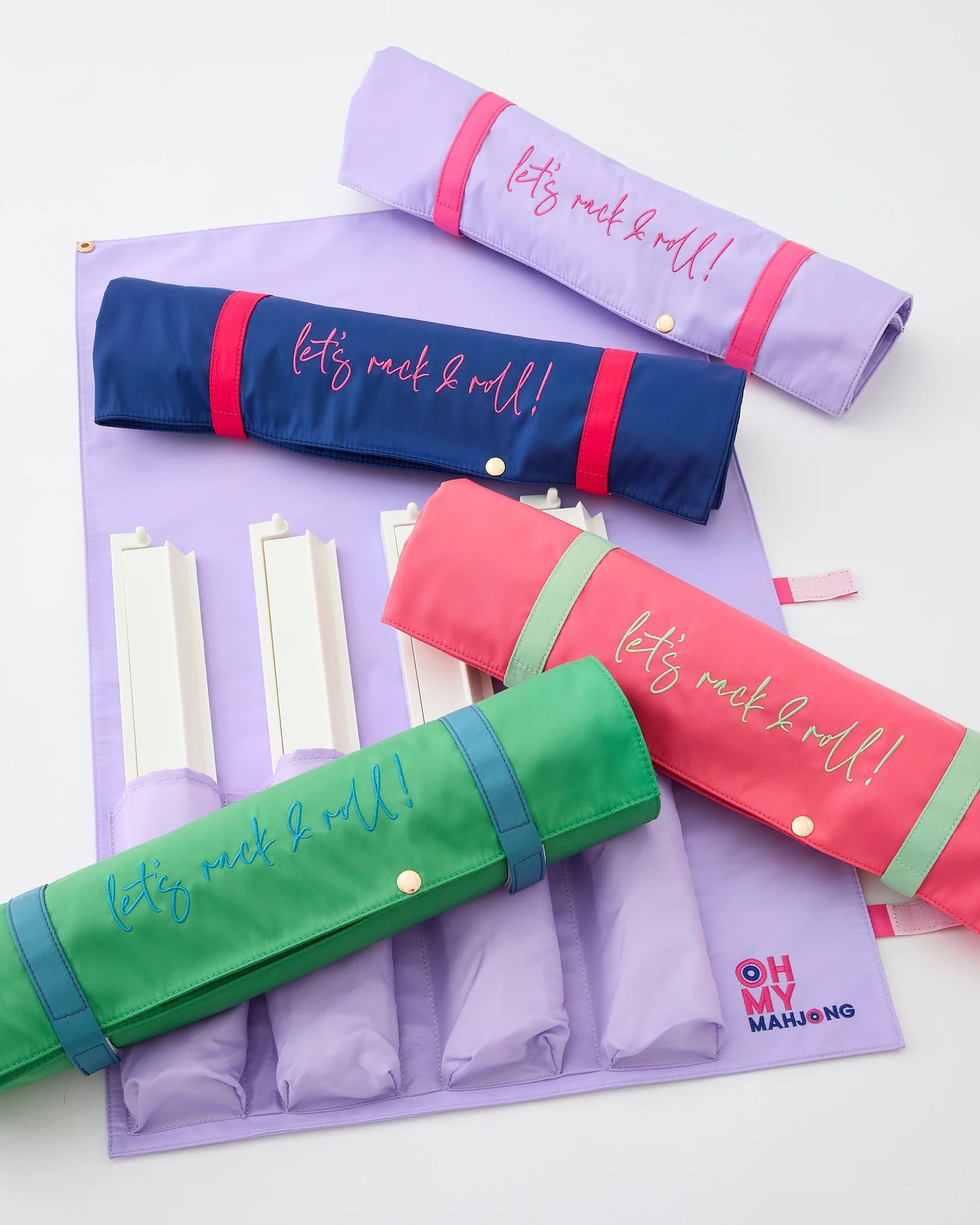 Mahjong Let's Rack and Roll Bag in Kelly Green