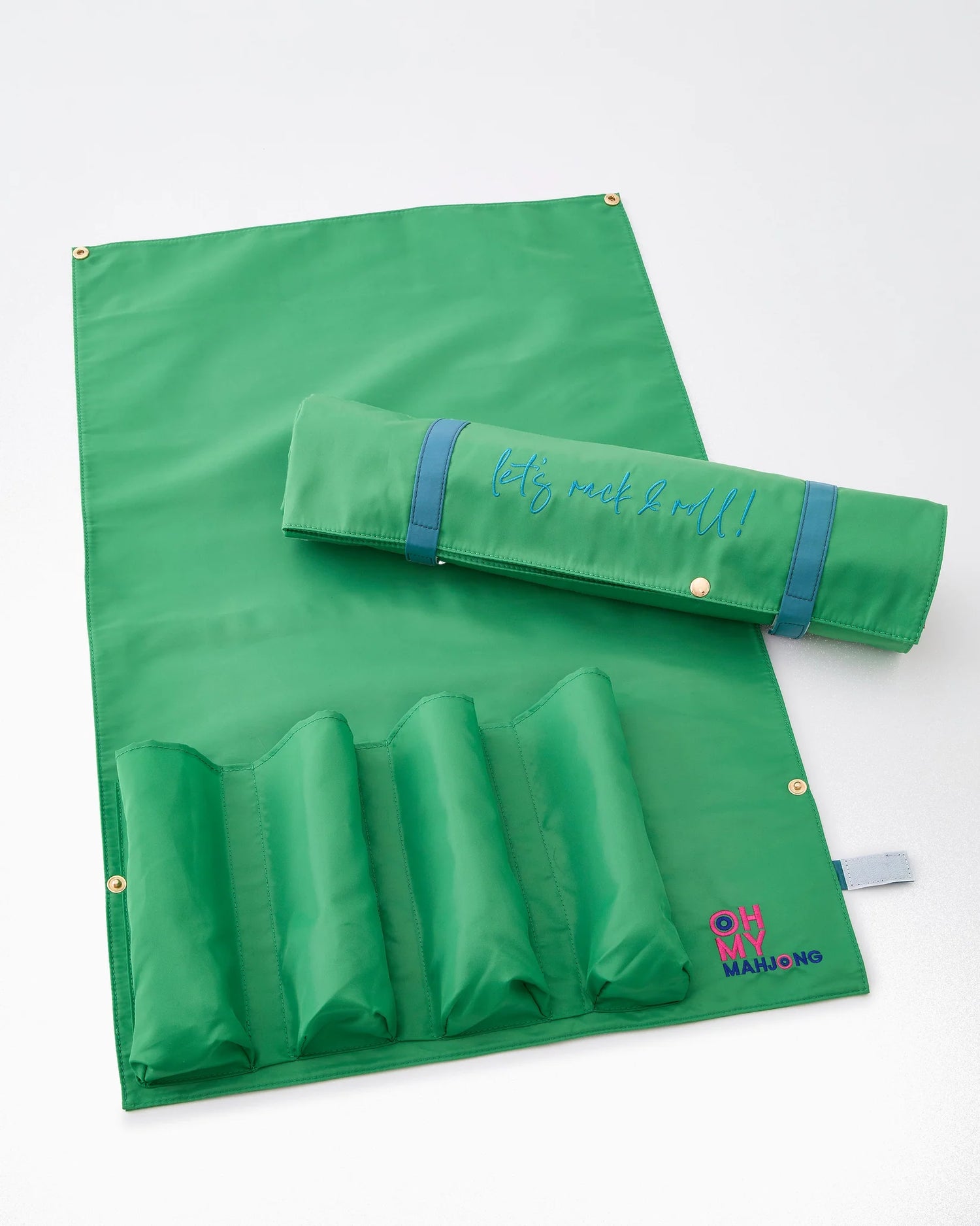 Mahjong Let's Rack and Roll Bag in Kelly Green