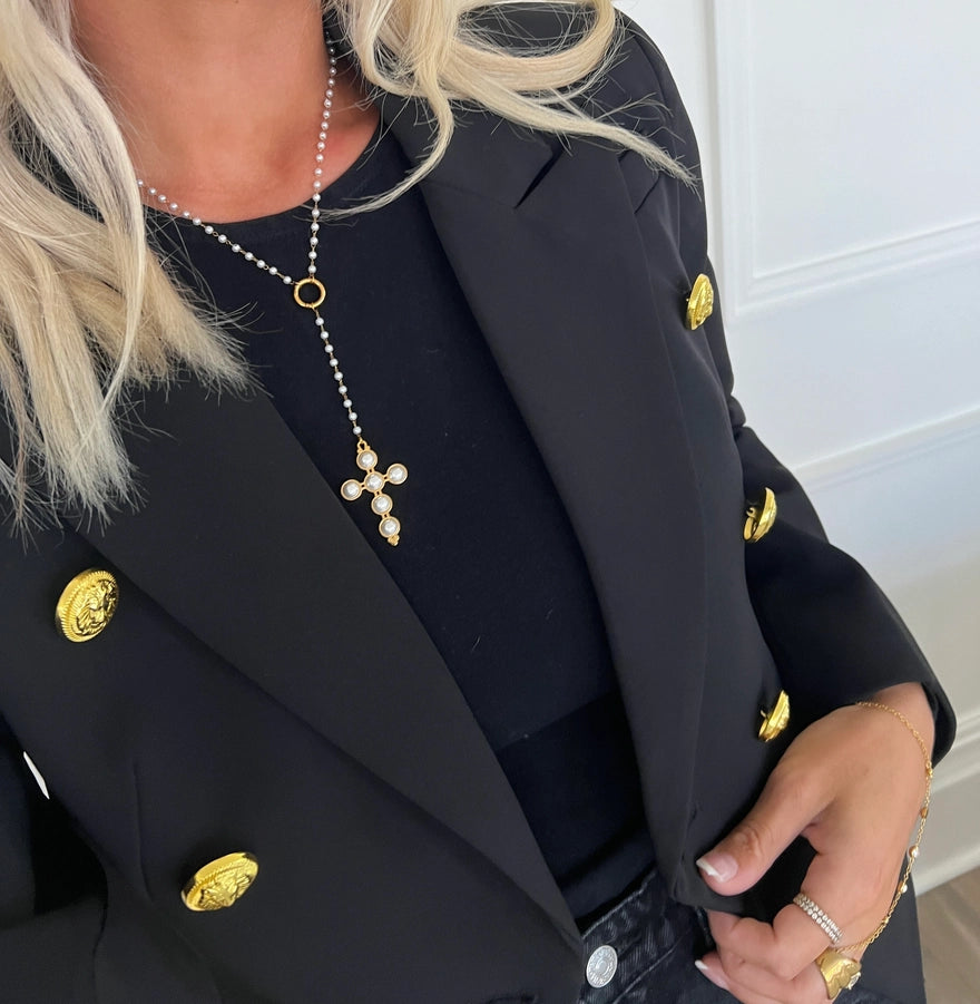 Lariat Pearl Necklace