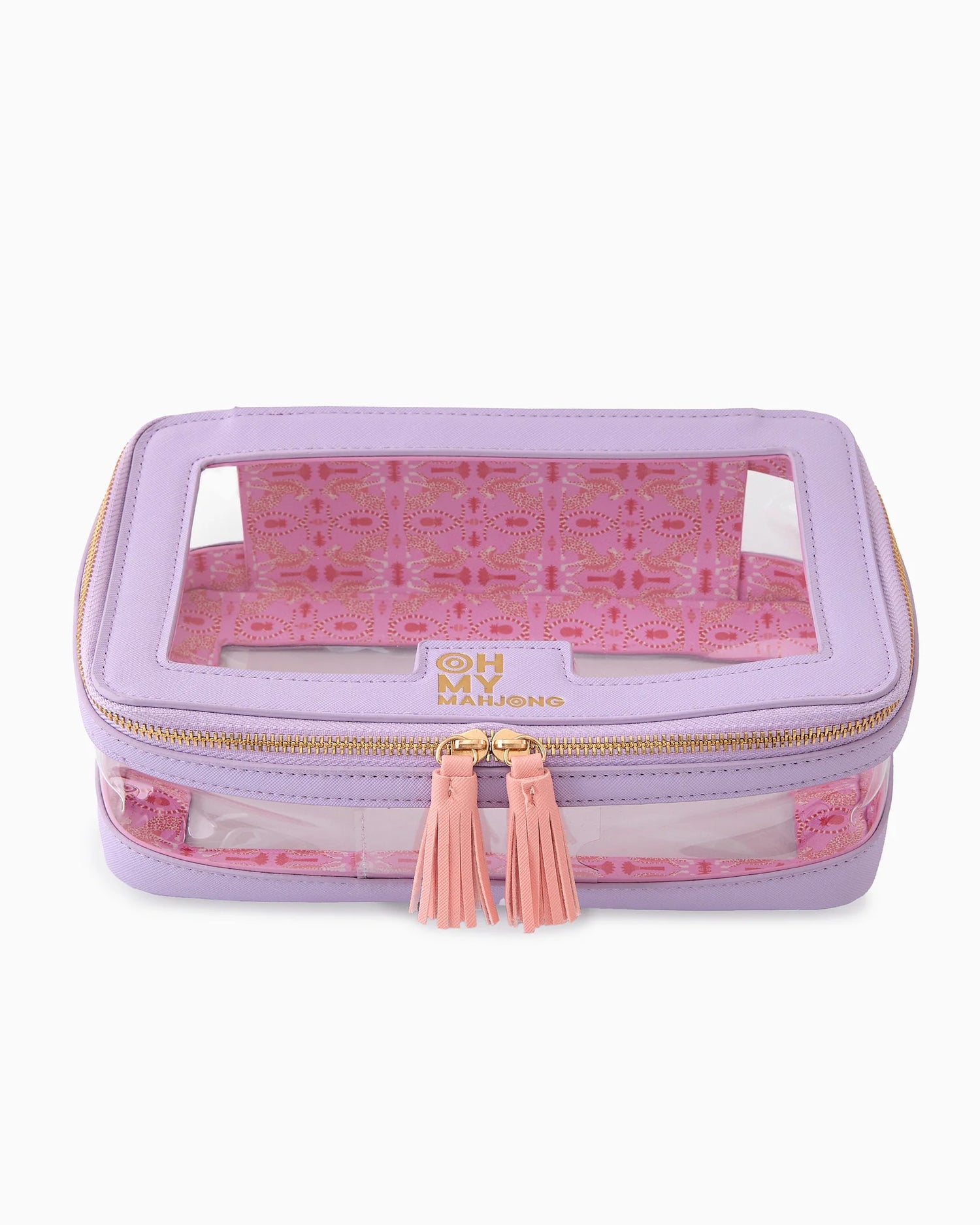 Lavender Mahjong Tile Storage Bag