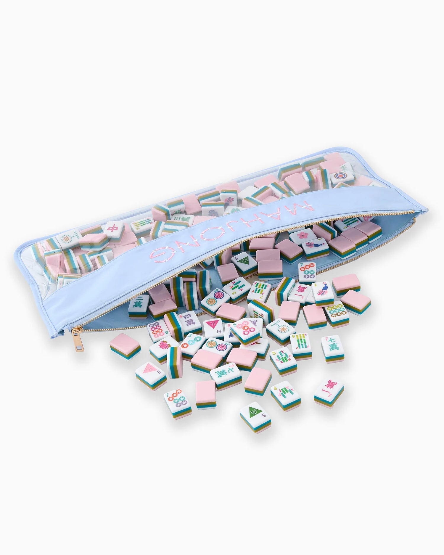 Light Blue Mahjong Bag