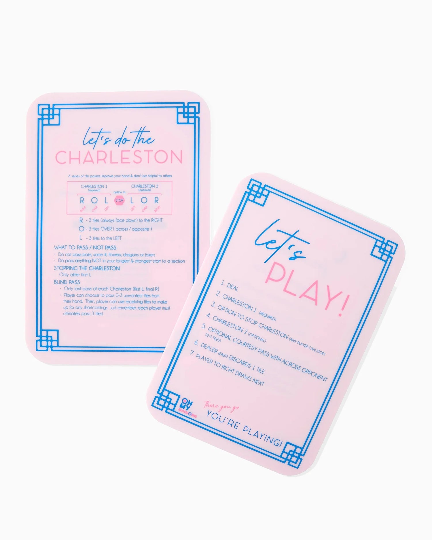 Light Pink Mahjong Tiles Shuffler