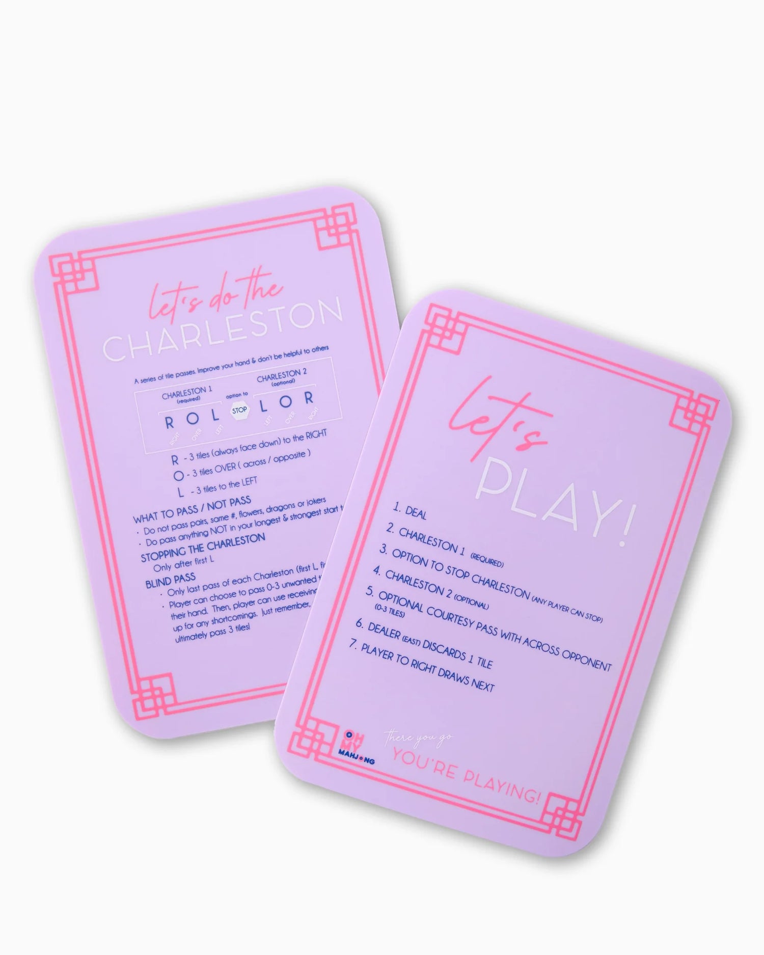 Lilac Mahjong Tiles Shuffler