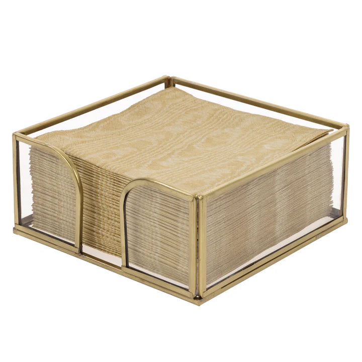 Gold Edge Napkin Caddy