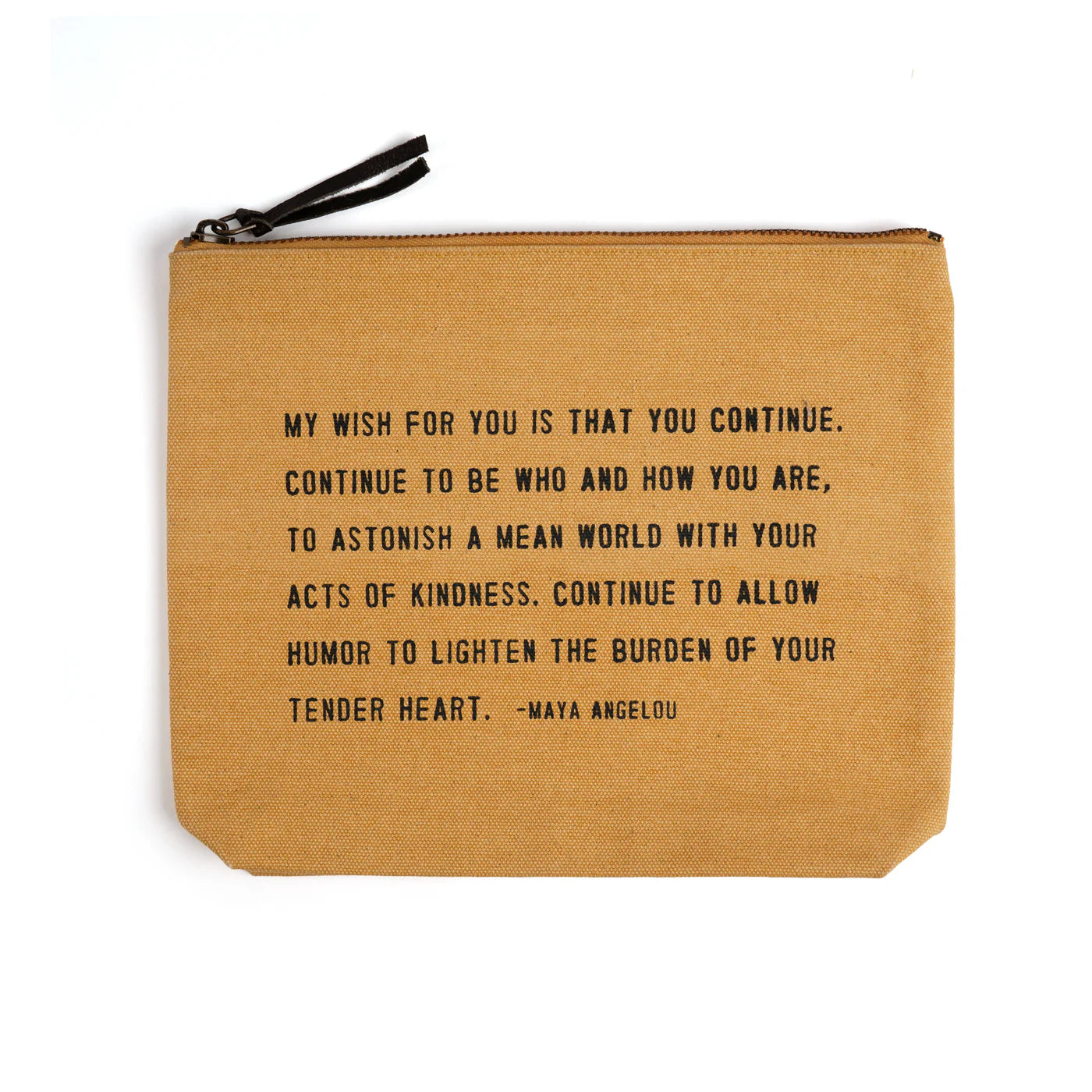 My Wish For You Canvas Zip Bag