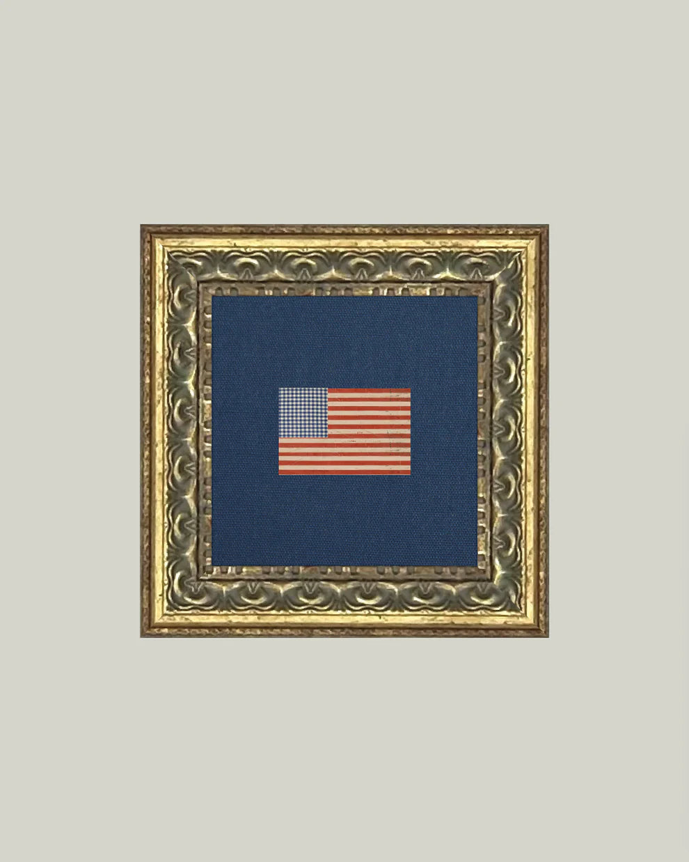 Gingham Flag Framed Art