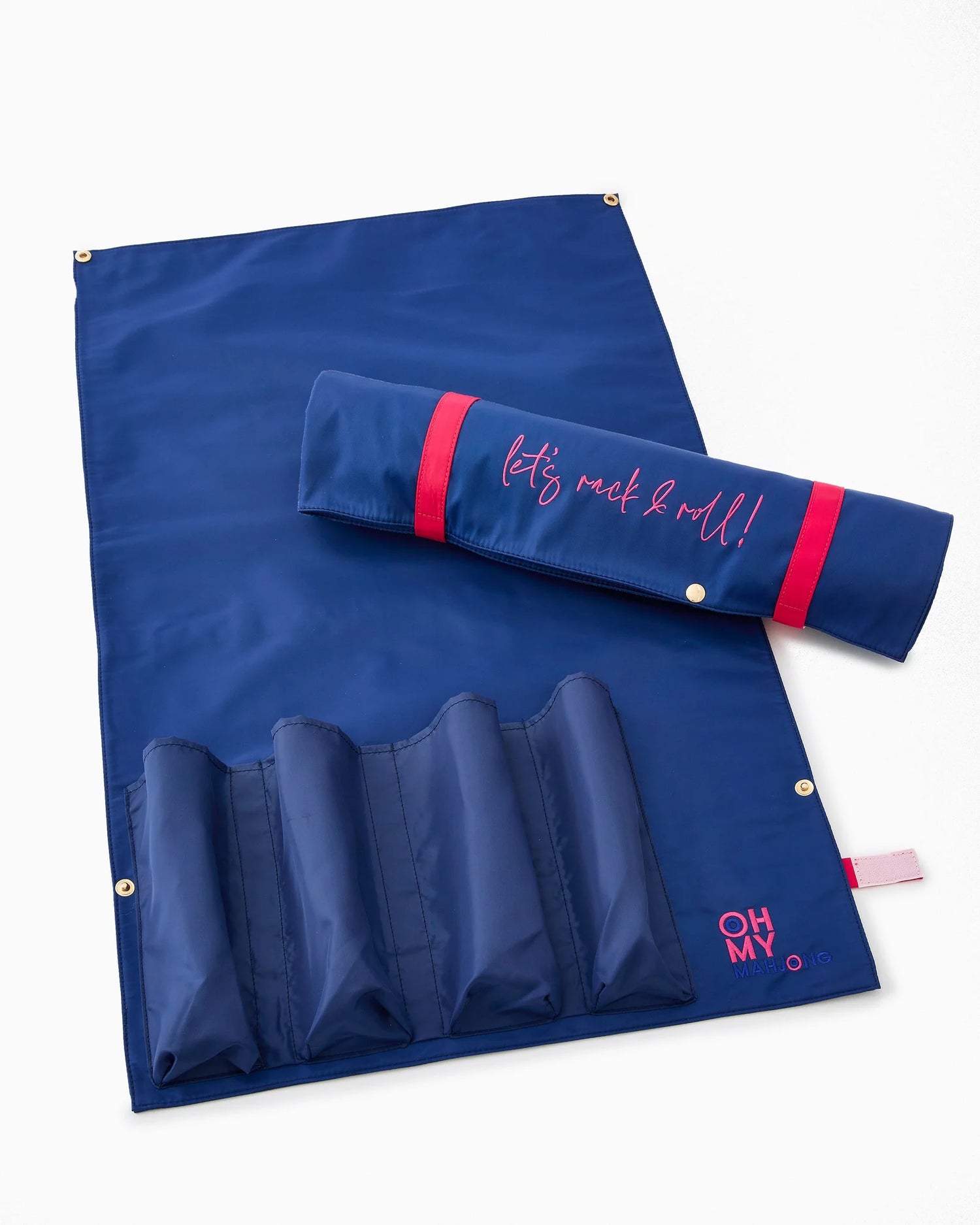 Mahjong Let's Rack and Roll Bag in Navy