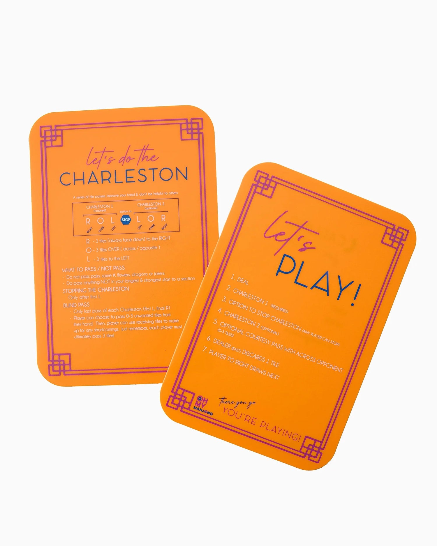 Orange Mahjong Tiles Shuffler
