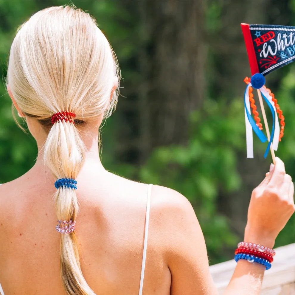 Patriot Pop Teleties Small Hair Ties
