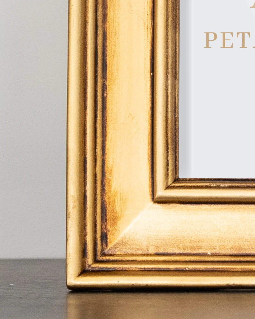Double Rectangle Gold Photo Frame