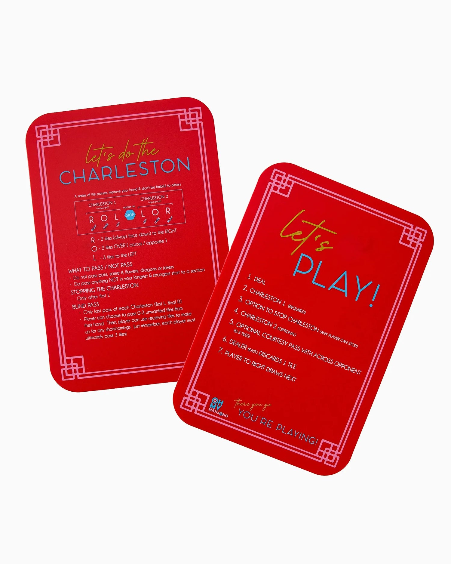 Red Mahjong Tiles Shuffler