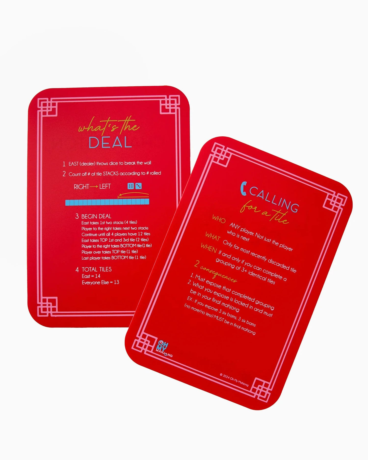 Red Mahjong Tiles Shuffler