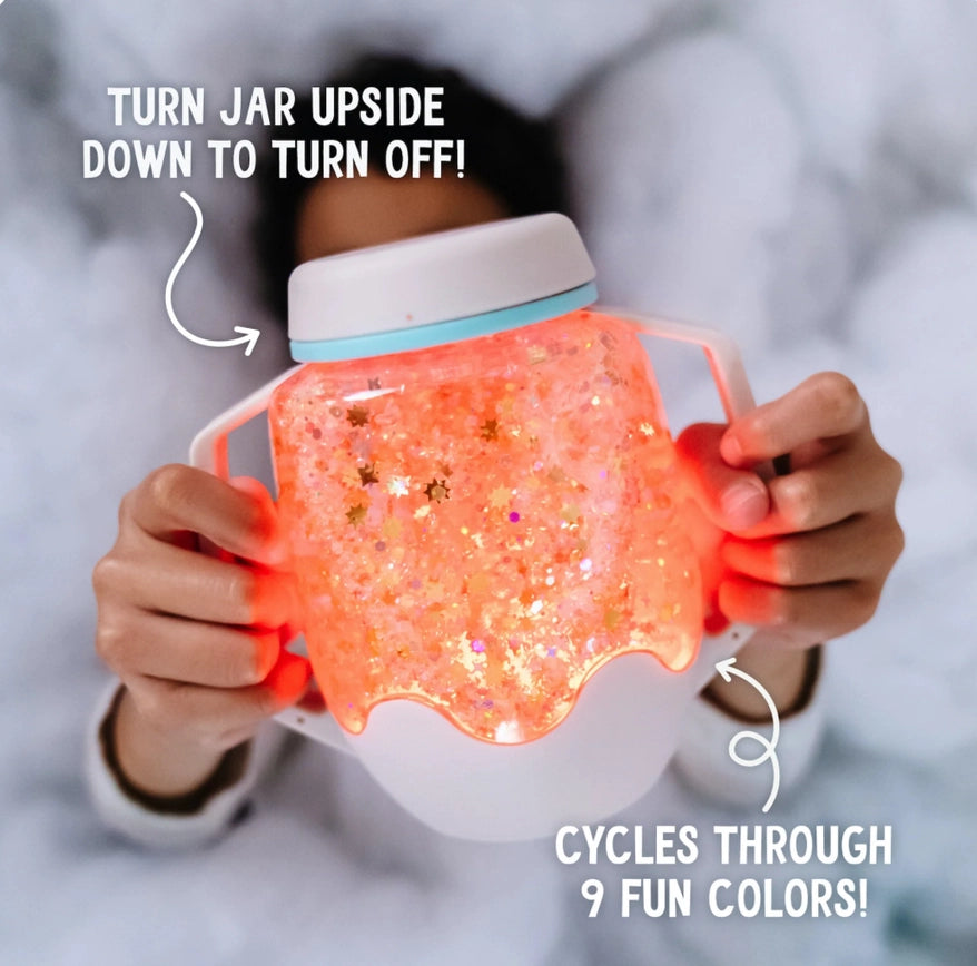 Glo Pals Sensory Jar Coral