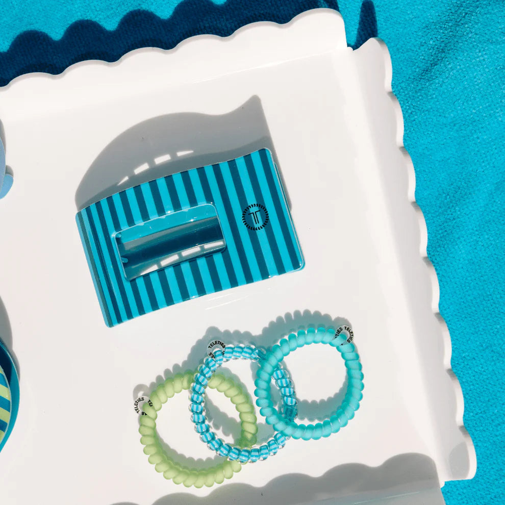 Splash Zone Flat Rectangle Teleties Hair Clip