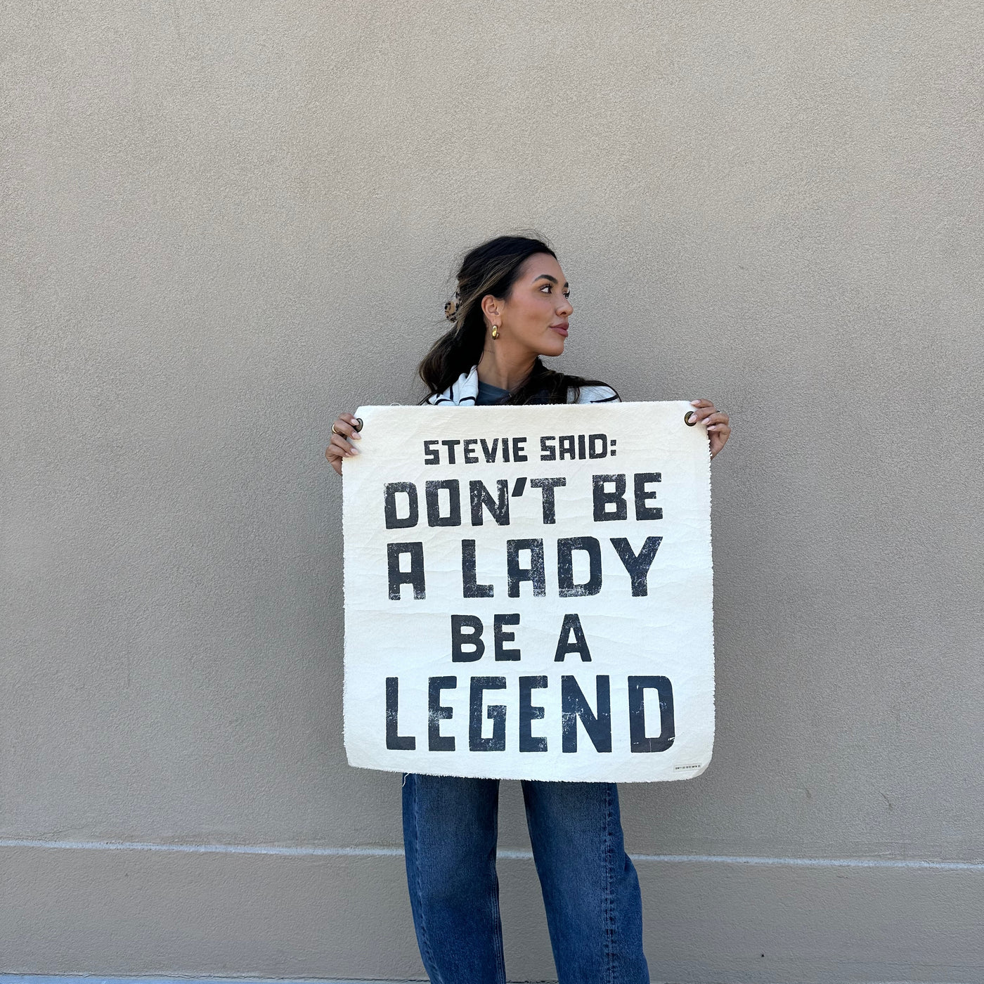 Stevie Said Hand Painted Wall Hanging