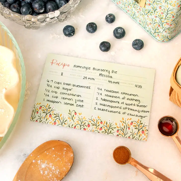 Recipe Card Strawberry Meadow