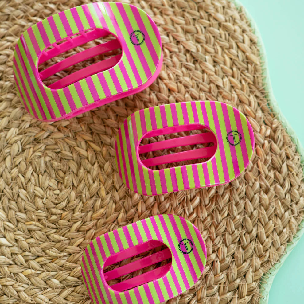 Summer Crush Flat Round Teleties Hair Clip