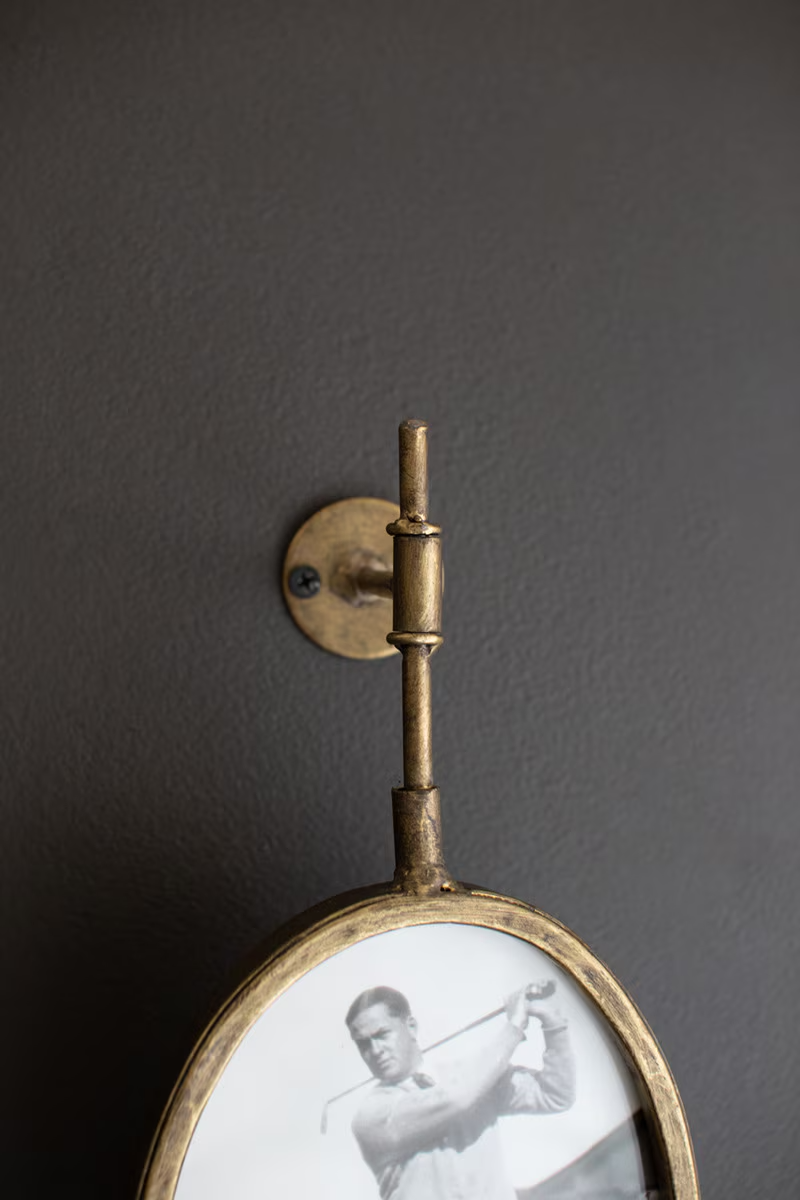 Rotating Wall Mirror with Frames