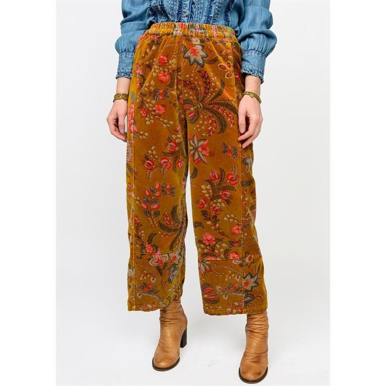 Velveteen Barrel Pants